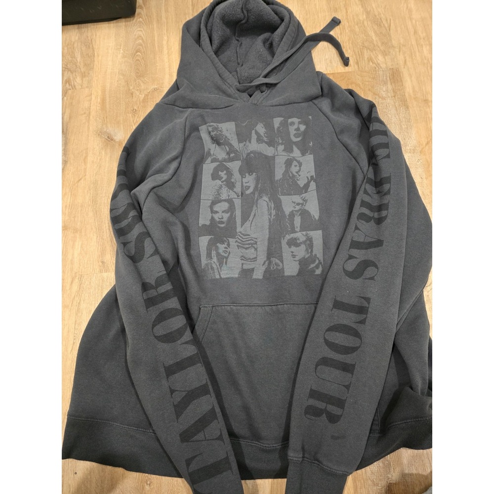 TAYLOR SWIFT THE ERAS TOUR CONCERT HOODIE | Charcoal Gray | All Eras Print